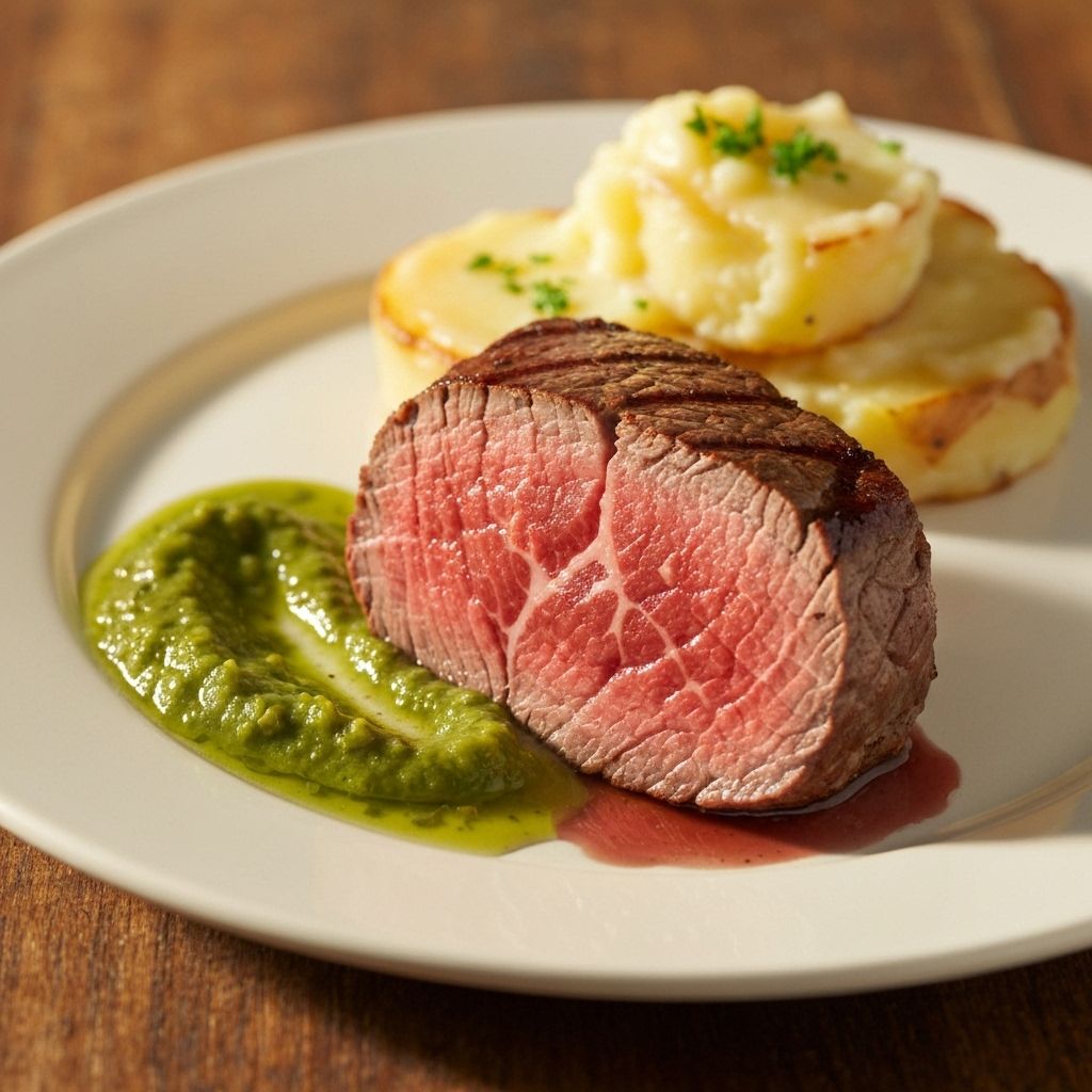 Solomillo de Buey - Plato gourmet del restaurante Lumière